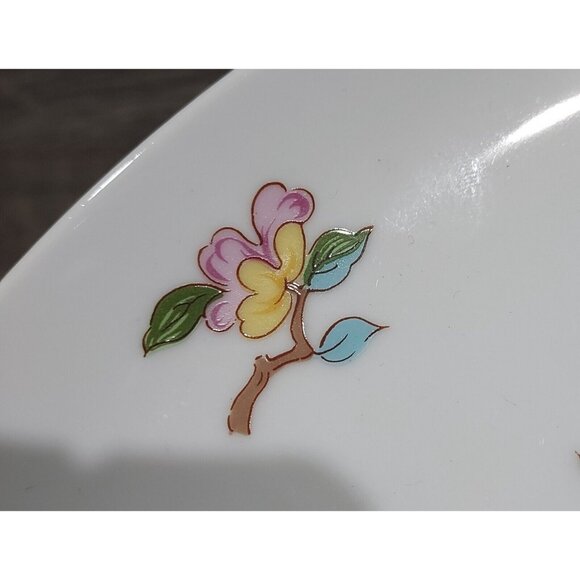 Dolphin Fine China Le Jardin The Garden Cake Stand Plate The Garden Box Floral - Picture 8 of 10